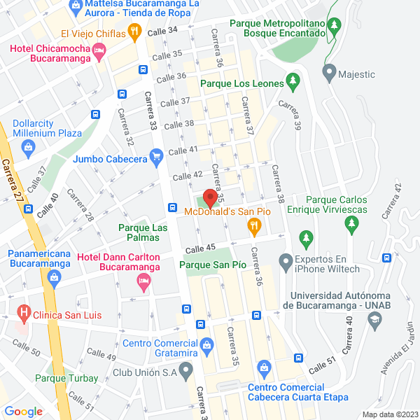 Map of Coorporacion Club De Profesionales De Santander