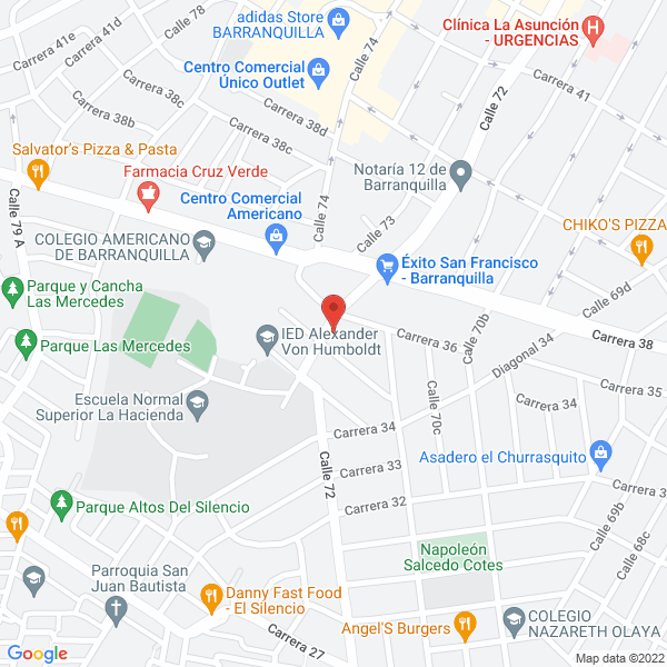 Map of Cootaxfran