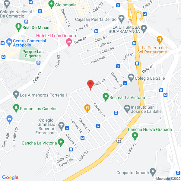 Map of Deposito De Materiales Para Construccion