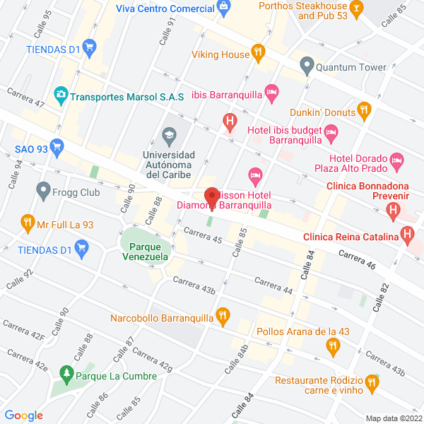 Map of Grupo Gams