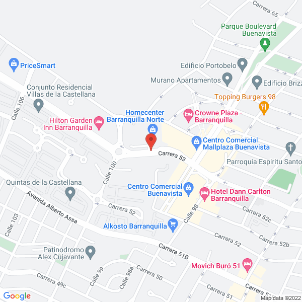 Map of Contipharma Droguerías