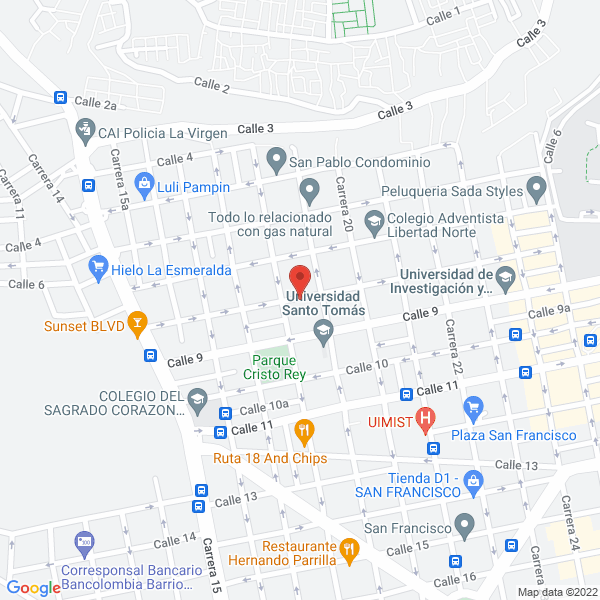 Map of Comunicaciones Panacitel