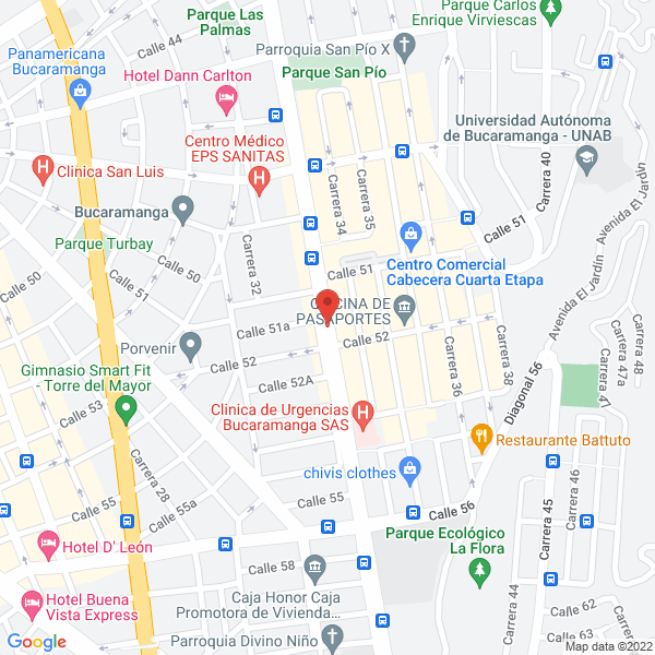 Map of Dietéticos E Integrales Tienda Naturista