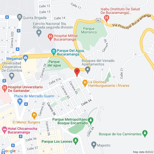Map of Droguerías Granados