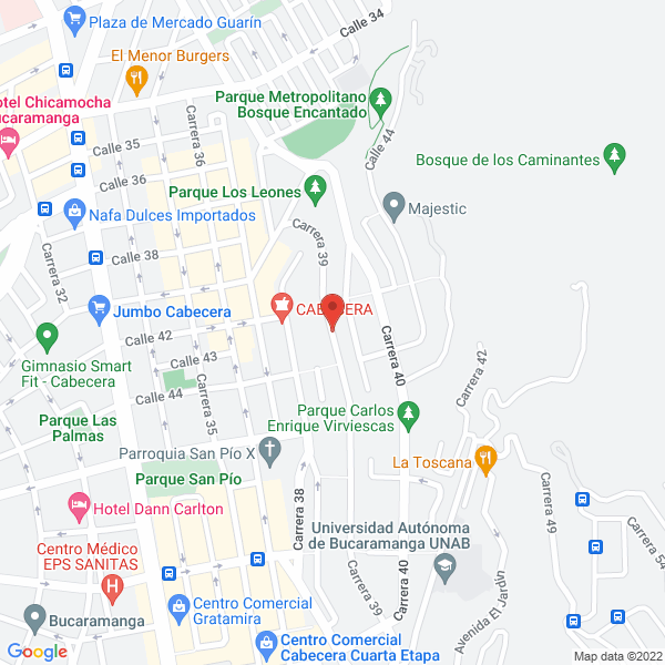 Map of Diroco Pasabocas