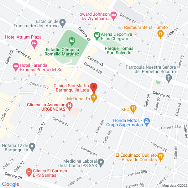 Map of Diagnostipase I.P.S.