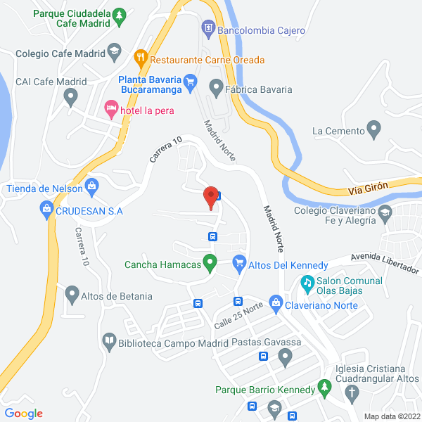 Map of Distribuidora Avícola La Fortuna