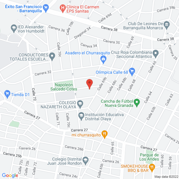 Map of Silguero Linero Edgardo Javier