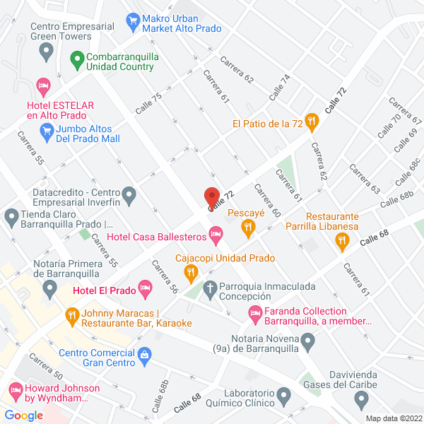 Map of Escobar Barbosa Ubaldo José
