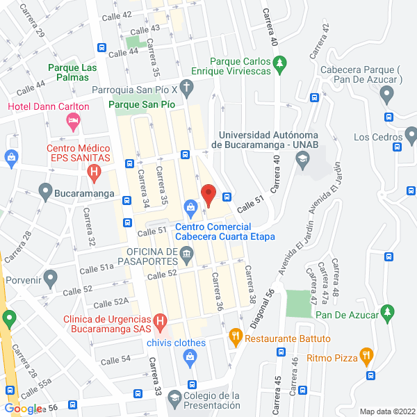 Map of Ecofín S.A.
