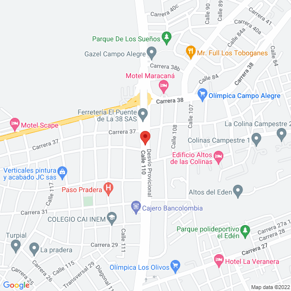 Map of Fábrica De Productos Saysa Ltda.