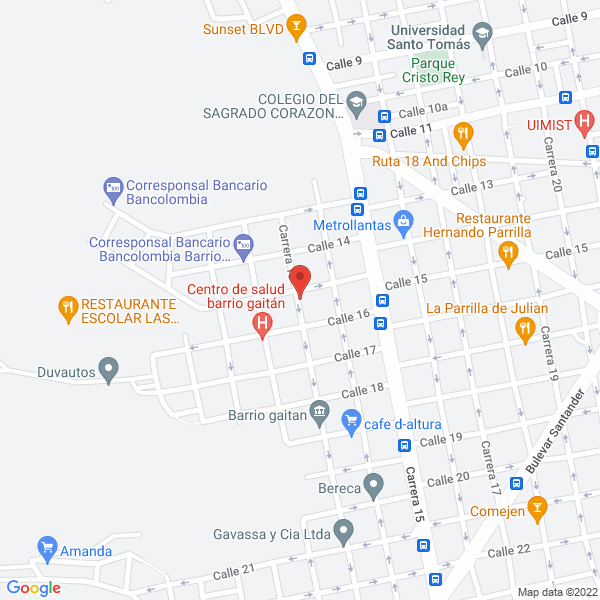 Map of Encofrados De Colombia Ltda.
