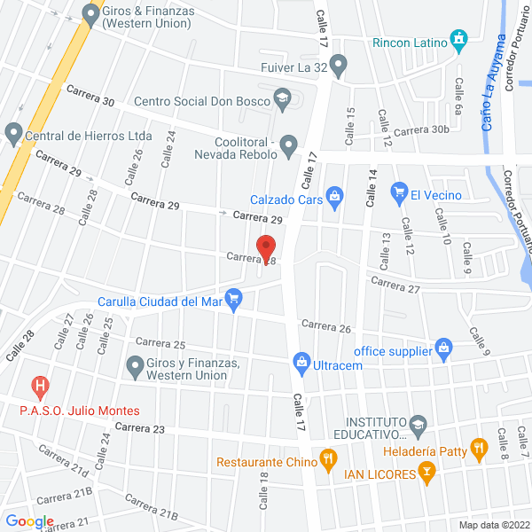 Map of Ferremateriales El Clavo