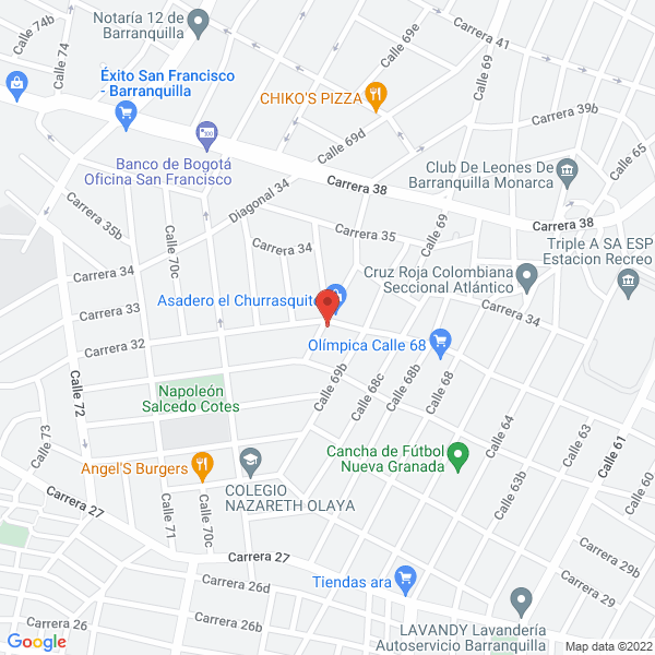 Map of Ferremateriales José Mercado