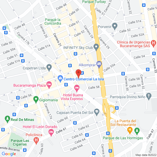 Map of Almacén Ferrepinturas El Sol