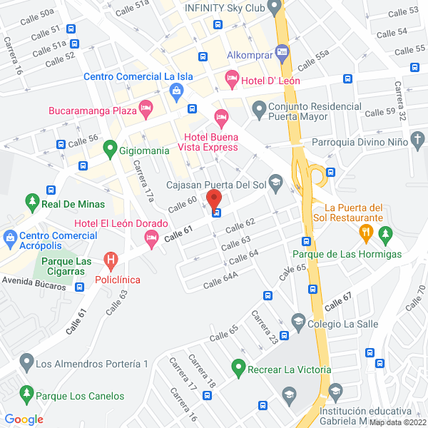 Map of Ferretería Y Depósito De Materiales El Vencedor