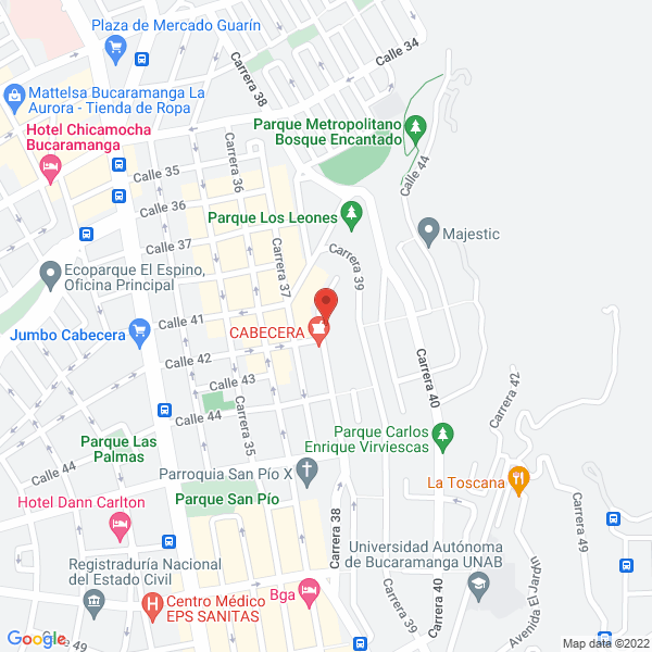 Map of Fundacion Yerbabuena