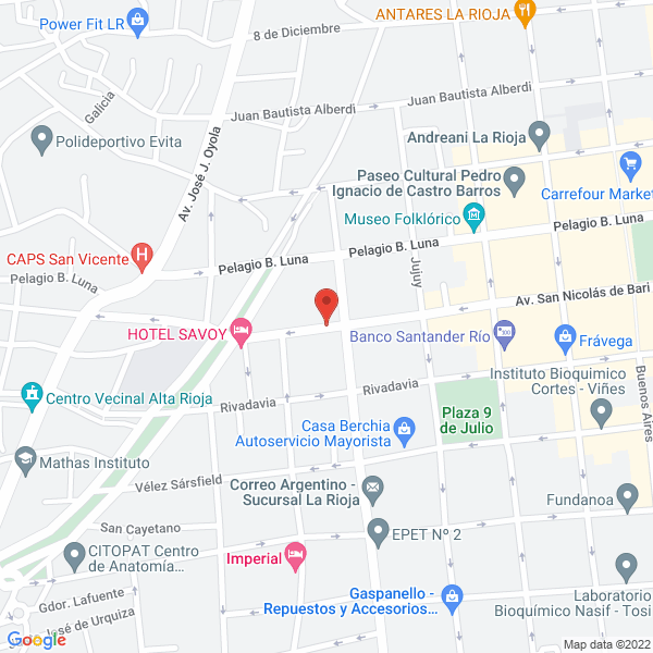 Map of Mapfre Seguros