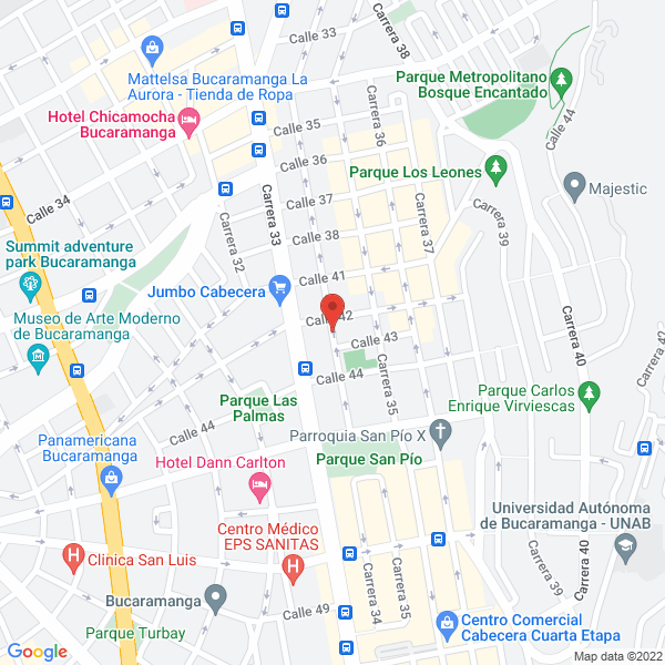 Map of Gerentes Asociados