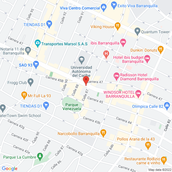 Map of Fumigaciones Fulminarte Ltda