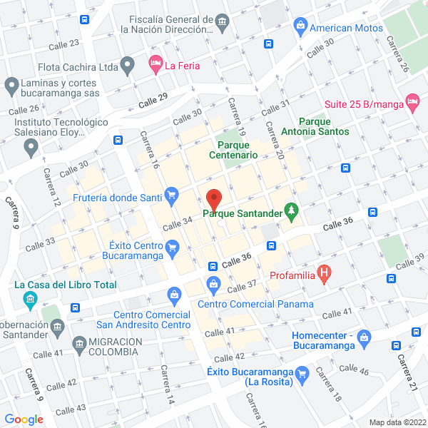 Map of Distribuciones Los Chiro'S De María José Bucaramanga
