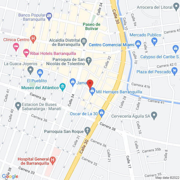 Map of Ferretería Justo "Junior"