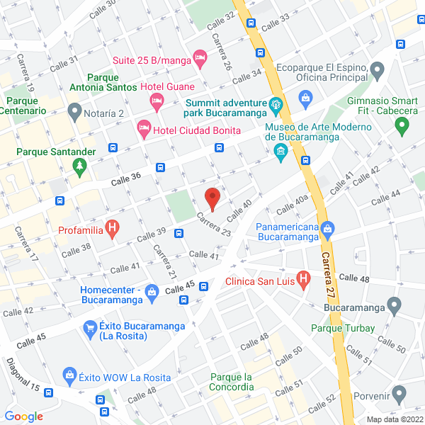 Map of Fundación Hogar Geriátrico Luz De Esperanza