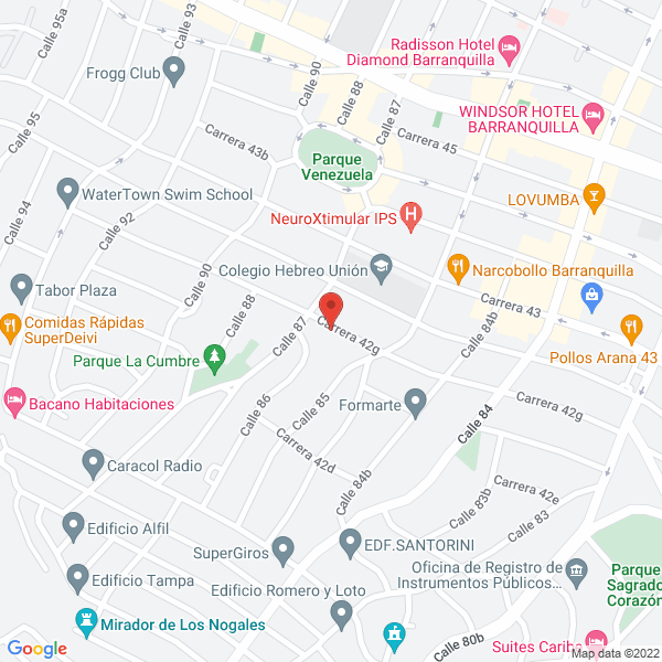 Map of Fundación Hogar Luz De Vida