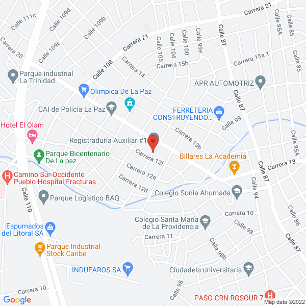 Map of Fundación Hogar San Camilo