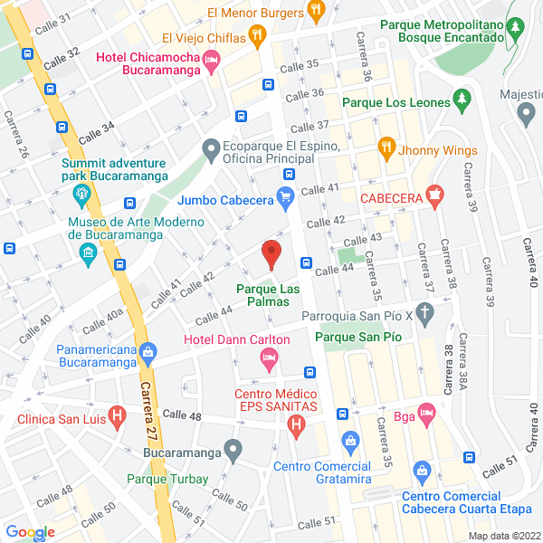 Map of Grúas El Poblado - Girón