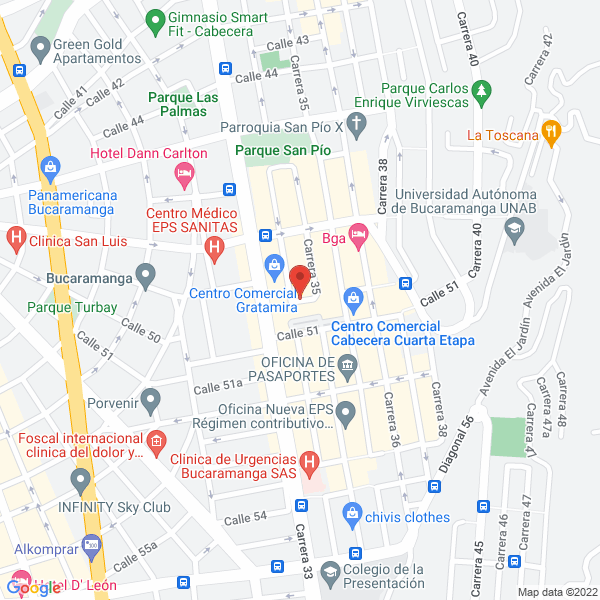Map of Grupo Ingesin S.A.S