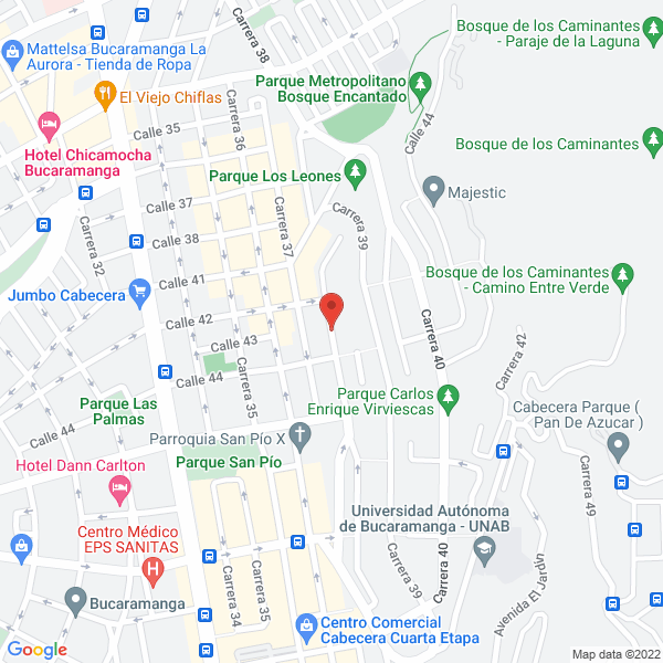 Map of Grupo Inmobiliario Pamar