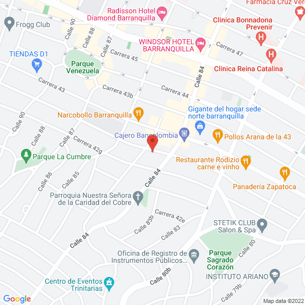 Map of Helmer Pardo Grupo Educativo