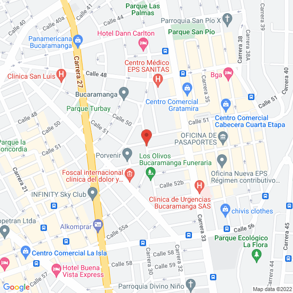 Map of Gestores De Inversión Agencia De Seguros