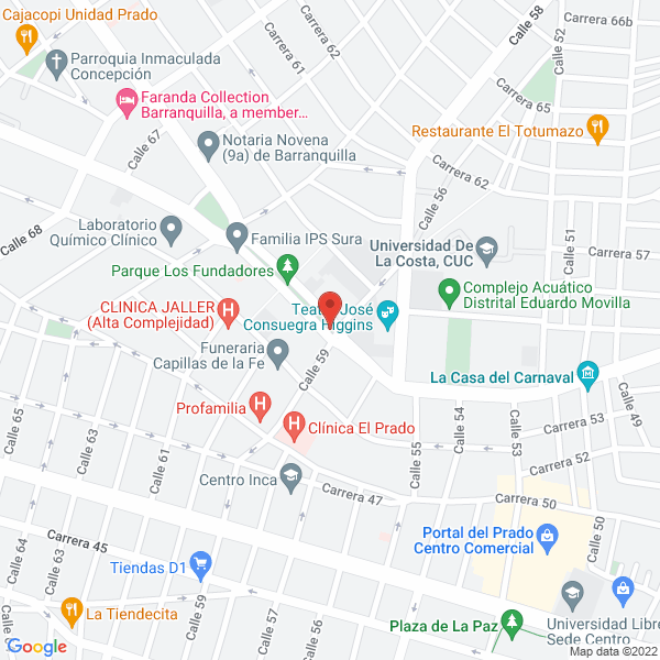 Map of G.P.S Mediciones