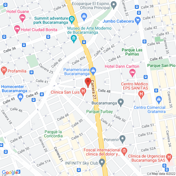 Map of Hotel San Luis Plaza
