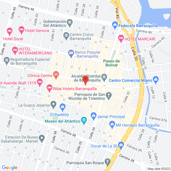 Map of Hotel Señorial