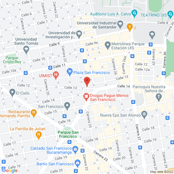 Map of Huevos Rojos Y Blancos