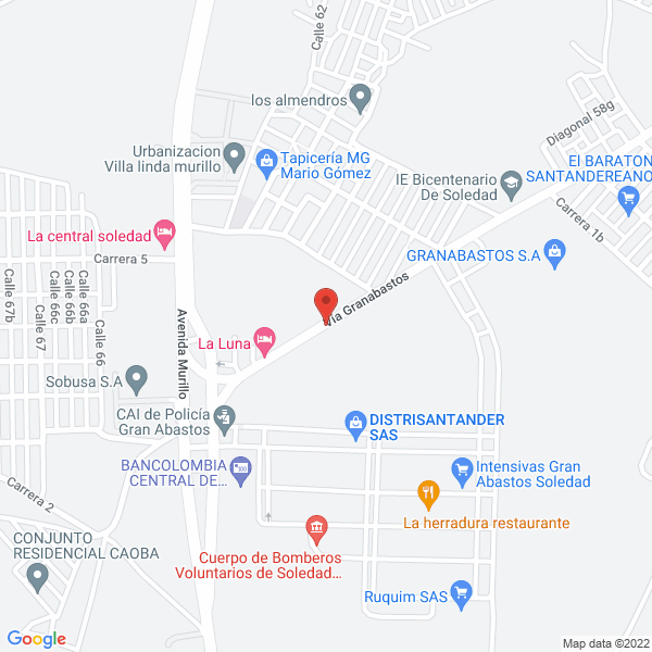 Map of Aseo Especial Soledad S.A.