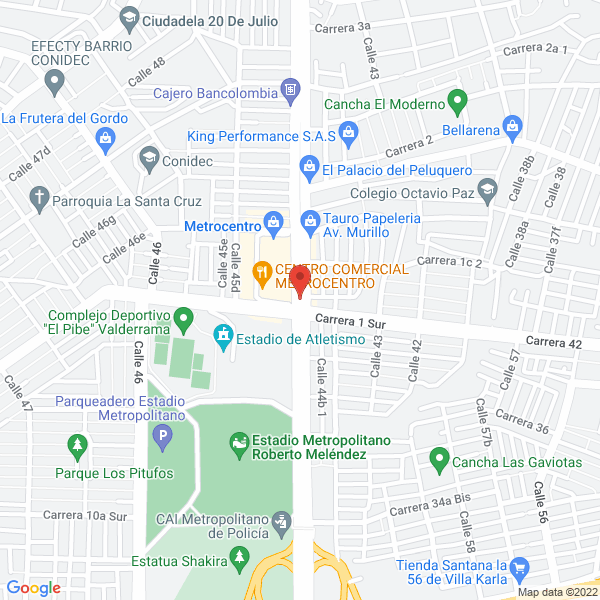 Map of Ciudadela Comercial Metro Centro