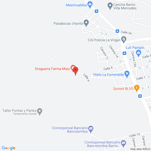 Map of Panaderia Jurassic Pan