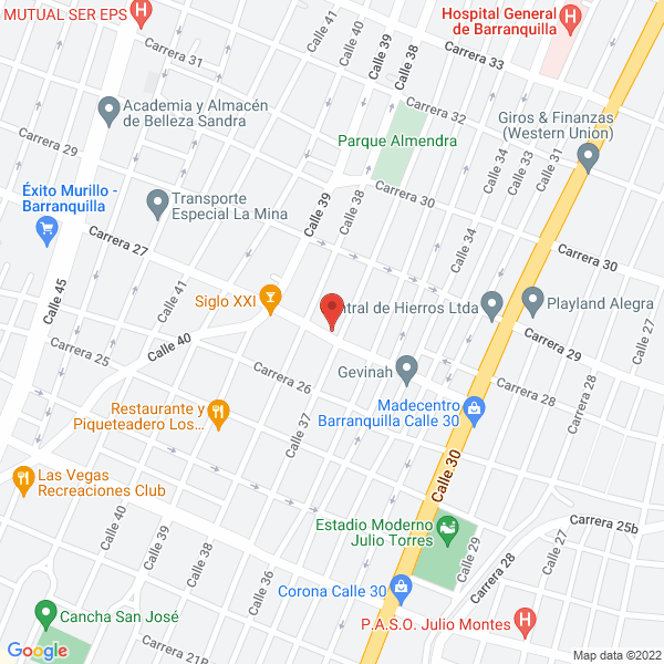 Map of Pisos Y Granitos San José