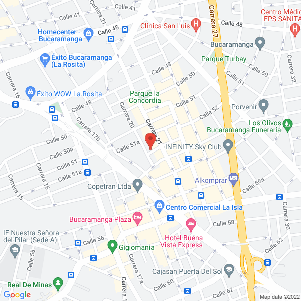 Map of Pizzeria Fraggatica Al Cuadrado