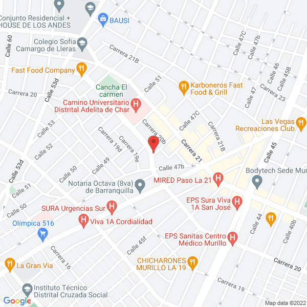 Map of Picadas Katherin
