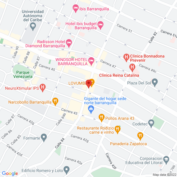 Map of Restaurante Bubi'S Place