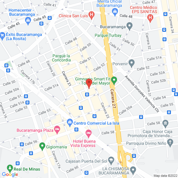 Map of Restaurante Casa Fu Yang