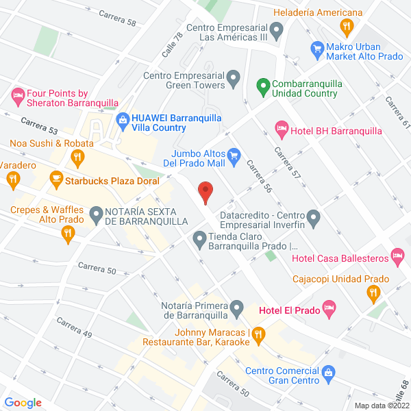 Map of Optica Internacional Ltda.