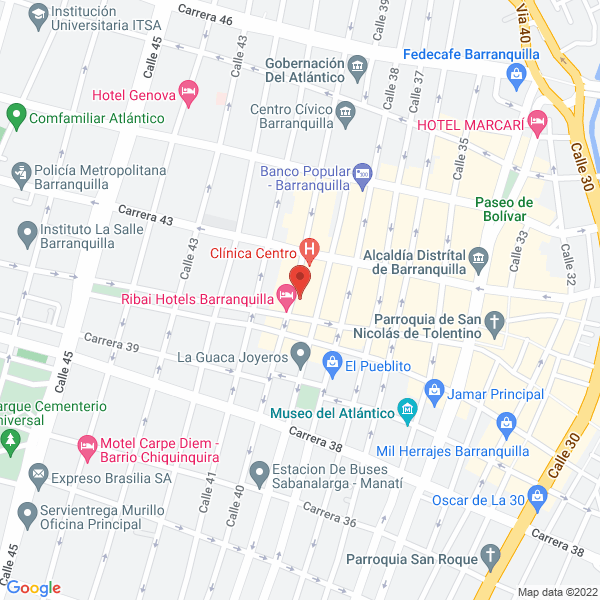 Map of Su Optica Amiga