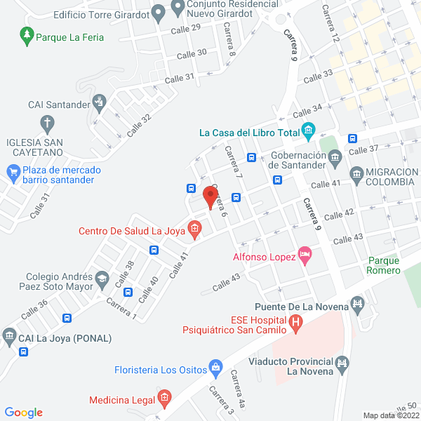 Map of Restaurante La Arboleda