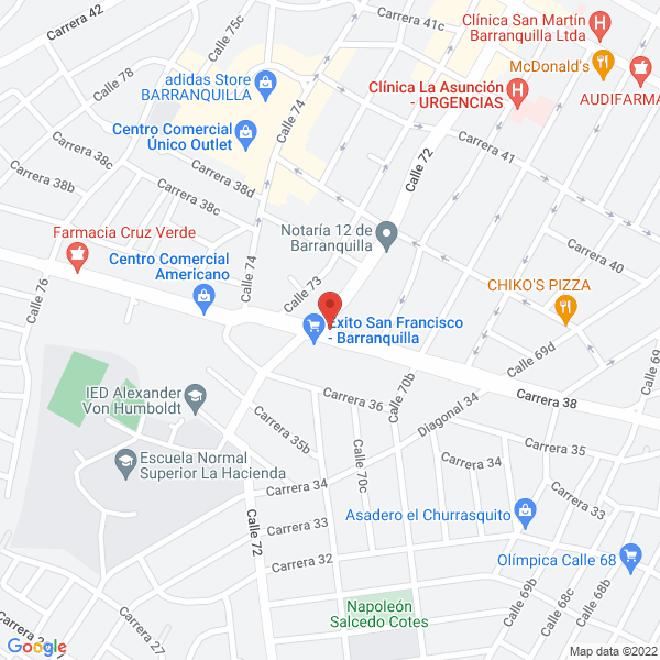 Map of Restaurante Los Amigos De La 38